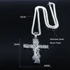 Collana con catena in acciaio inossidabile con croce albero della vita Collana con dichiarazione di colore argento Gioielli joyeria acero inoxidable mujer