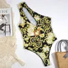 Woman Flower Swimsuits Designer Padded Push Up Women's One-piece Swimwear Outdoor Beach Swimming Bandage Vacation Swimsuits Bathing Suit