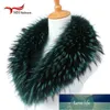 Real Raccoon Fur Scarves Woman 100% Pure Natural Raccoon Fur Collar Warm Winter Scarves Red Fur Collar M8 Factory price expert design Quality Latest Style Original