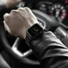 Echte echte koolstofvezelriem armband voor Apple Watch Series 7 6 5 4 Magneet Link Band + Frame Case