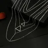 Naszyjniki wisiorek moda geometryczna pusta wydłużenie Trójkąt długi naszyjnik damski wielowarstwowy łańcuch swetra dla damskiej biżuterii 239Y