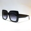 Lunettes de soleil design cadre noir GG0083 cadre carré plaque rétro lunettes pleines lunettes saccoche lunettes de soleil boîte d'origine