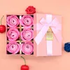 Künstliche gefälschte Blumen-Geschenkbox, Rosenduft, Badeseife, Blumen-Set, Valentinstag, Erntedankfest, Muttertagsgeschenk, Hochzeit, Weihnachten, Party-Dekoration YL0235