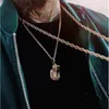 Projektant Naszyjnik Luksusowa Biżuteria DZ Hip Hop Rapper Szerokość łańcucha 3mm-5mm 20 "24" 26 '' 30 "Złoto Srebrny Kolor Ze Stali Nierdzewnej Link Kuba