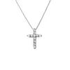 Fashion Cross Pendant Necklaces designer necklace men's and women's Diamonds jewelry Simple versatile Celebrity temperament sweater chain style good nice gifts