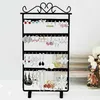 4 Layers 48 Holes Metal Jewelry Display Shelf Earring Storage Rack Jewelry Organizer Square Type Home Storage Accessories 210705