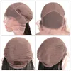 13x4 HD Şeffaf Dantel Ön İnsan Saç Perukları Derin Dalga Dantelli Frontal Peruk Kadınlar Önceden Kapanmış Brezilyalı Remy Olmayan Caz Yıldızı