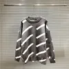 Women's Sweaters Casual Knit Dress Contrast Color Long Sleeve Autumn Fashion Wear Classic Letter Pattern