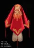 Bride Red Hijab Wedding Chinese Style Bridal Retro Embroidered Satin Tassel Embroidery Hair Clips & Barrettes