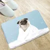 Bath Mats Pet Cat And Dog Door Mat Cute Animals Personality Modern NonSlip Carpet Absorbent Bathroom Kitchen Bedroom Floor Washab1961296