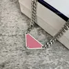 2021 retro luxury Pendant necklaces for men and women silver letter necklace simple personality high quality gift Jewelry2319