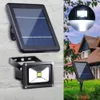 10W Solen Power LED Flood Light Outdoor Garden Wall Spotlight Vattentät