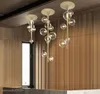 ノルディックデザイン高級ガラスバブルランプレストランバークリエイティブモダンな天井装飾寝室ベッドサイドバスルームホールサロン