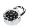 Hardened Steel Shackle Dial Combination Luggage Locker Lock Security Padlock for Tool Boxes Wardrobe Anti-Theft SN2341