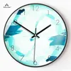 Luxo Criativo Relógio De Parede Art Simple Metal Original Cor Silent Quartz Sala de Estar Relógio de Parede Reloj Pared Decoração Home ZP50WC H1230