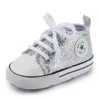 Baby / Toddler Fashionable Paillette Lace-up Prewalker Shoes 210528