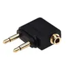 Conectores de fone de ouvido de avião de ar 3,5 mm Airline Airline Airline Converter Audio Converter Jack de conector Adaptador de plugue