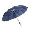 Novo Grande Guarda-chuva Automático 12 Ribs à prova de vento dobrável grande guarda-chuvas pretos auto pátio guarda-chuva chuva mulheres parasol
