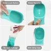 19oz grote capaciteit hondenwaterflessen lekbestendig draagbare dispenser voor grotere medium kleine lichtgewicht honden reisaccessoires Pet Bowl naar wandelen BPA gratis F03