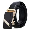 Intere cintureCintura da uomo Moda uomo in pelle nera Cinture da lavoro Donna Grande fibbia in oro Donna Classica Casual Ceinture A1229617747