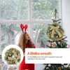 Dekoracyjne kwiaty wieńce 1PC Christmas Bowknot Circle Symulacja sosna dekoracja igła