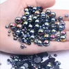 Flat bottom half round pearl Decorative Objects & Figurines color ABS imitation pearls 2-10mm mixed model 1000pcs DIY jewelry accessories