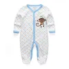 Vêtements de bébé né garçon fille pied barboteuses coton motif étoile vêtements infantile enfant en bas âge costumes Ropa de Bebe 210816