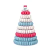 Tier Tower Macaron Espositore Torta rotonda Vassoio in PVC Compleanno Matrimonio Rack Strumenti di decorazione Altro Bakeware