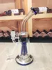 8.6inches Azul Hookah Bong Vidro Tubulação de Água Espessura Beaker Bongs 14mm Bowl