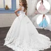 2021 Summer Girls Dress Long Bridesmaid Kids Dresses For Girls Princess Dress Party Wedding Dress 3 10 12 Years Vestido Q07161944938