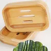 11.5 * 8 * 2cm Bamboo Savon Savon Savons Titulaire de plateau Durée de toilette Tarchon de douche