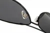 Lunettes de soleil de sport de mode pour hommes 2022 lunettes de corne de buffle unisexe hommes femmes lunettes de soleil sans monture argent cadre en métal doré Lunettes lunettes s7696