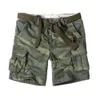 Retro Military Camo Cargo Shorts Uomo Casual Army Style Beach Premium Quality Loose Tasca larga Abiti corti estivi 210806