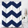 Black And White Geometric Shower Curtain Home Bathroom Decor Curtains Waterproof Fabric With Hook