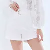 Zwart Wide Pen Short voor Vrouwen Hoge Taille Sjeres Minimalistische Casual Shorts Vrouwelijke Zomer Mode Kledingstijl 210521