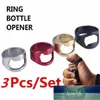 3 pezzi / set acciaio inossidabile creativo versatile anello bar apribottiglie bar birra strumenti (colore casuale) prezzo di fabbrica design esperto qualità ultimo stile originale