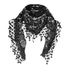 Brand design Summer Lady Lace Sciarpa Nappa Sheer Metallic Women Triangle Bandage Sciarpe floreali Scialle A30