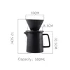 Keramisk kaffedropp 1-2 koppar droppfilterpott permanent häll över tillverkaren med separat stativ för filte 500ml 211008