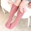 Baby Girl Socks Princess born Socks Girls Kids Bow Knee High Non-slip Summer Spring Skarpetki Lolita Knee Sock 6 Pairs 211028