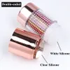 Fashion Nail Art Templates Seal with Scrapers 3 pcs Set DIY Double Head Nails Stickers Stampers Manicure Tools