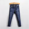 22ss en yeni erkek kot pantolon sonbahar markası tam erkekler yıkanmış tasarım rahat ince hafif streç sıska pantolon düz iş boş zaman pantolon en kaliteli w29-w38
