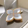 Ohrringe Halskette Missvikki Trendy Luxus Glücksklee Schmuckset Armreif Ring für Frauen Mädchen Tägliches Geburtstagsgeschenk