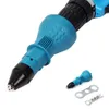 1 PCS Electric Screwdriver Pull Drill Riveter Conversion Adapter Rivet Nozzle Nut Guns Riveting Drills Adaptor Nuts Tools Multifunction Nail Gun Tool 2.4mm-4.8mm