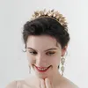 Clipes de cabelo barrettes luxuosos elegantes bandos de cabelo para folhas douradas folhas douradas para femininas para femininas para mulheres charme jóias