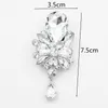 Épingles, broches incroyables gros cristaux de verre goutte d'eau mariage Bouquet de mariée broche femmes Costume bijoux broches broches