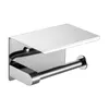 304 Stainless Steel Toilet Paper Holder Bathroom Towel Rack Tissue Phone Shelf Drop 210720