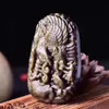 メンズレディーススピリチュアルホークイーグルネックレスペンダントハンドメイドジュエリーナチュラルゴールドゴールデンシーンオブザイイアアンクリスタルゴールゴールデンシーンオブサイドクリスタル宝石彫刻ブライドトーテムパターンビーズチェーン