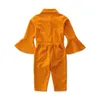 Ins Girls Jumpsuit Kids Designer Kläder Tjejer Romper Fashion Långärmad Byxor Tjejer Kläder Barnkläder A7258 307 K2