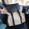 Designer-Rucksack Luxusmarken-Geldbeutel Doppelte Schultergurte Rucksäcke Frauen-Mappen-echtes Leder-Beutel-Dame Plaid-Geldbörsen Duffle-Gepäck durch Laptop-Taschen-Reisetaschen