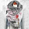 Kat drinken sjaal universele casual wraps grappige print dubbellaags gesp herfst winter warm winddicht elegant 2021 nieuw